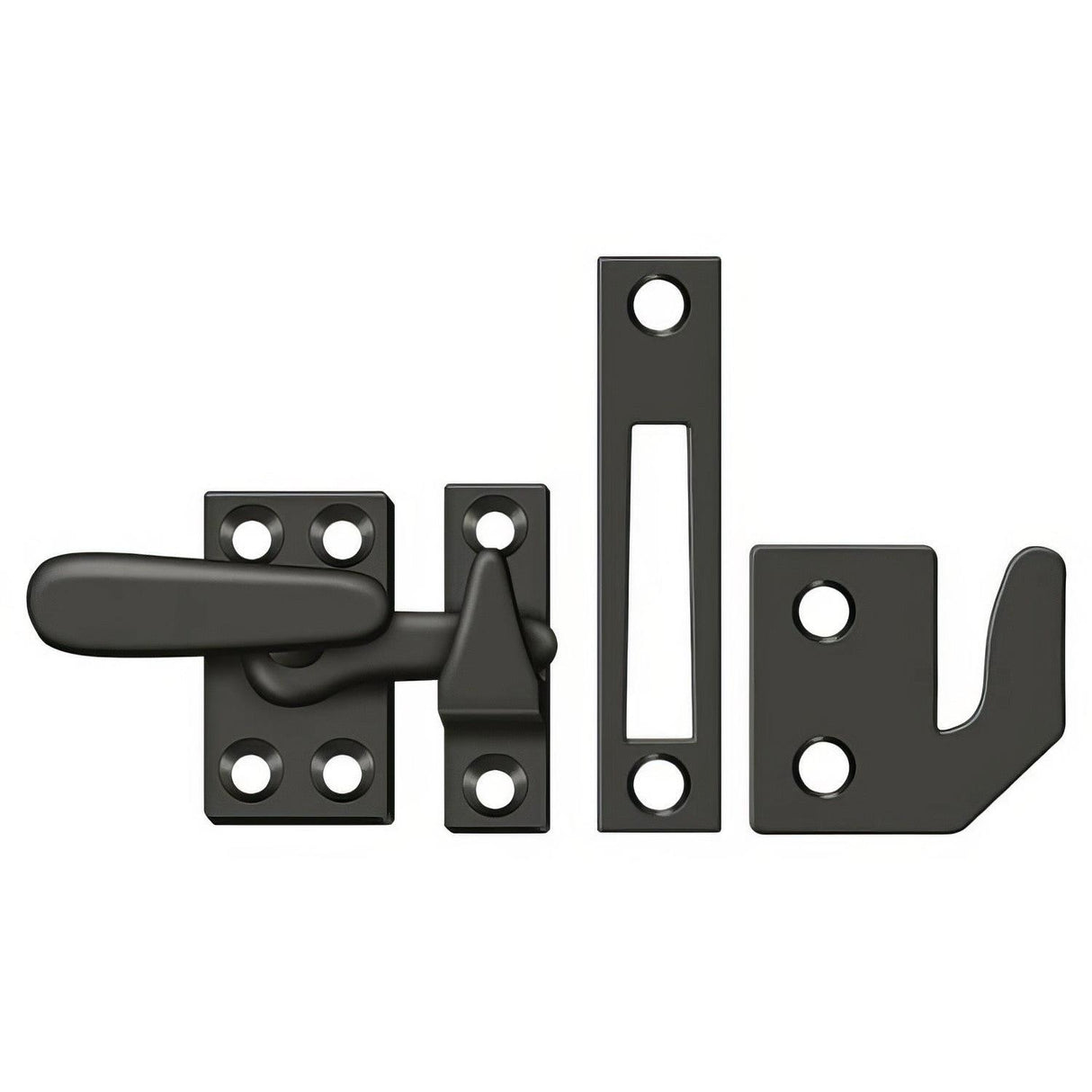 Deltana CF066U10B CF066 Small 4 Piece Window Casement Fastener Oil Rubbed Bronze