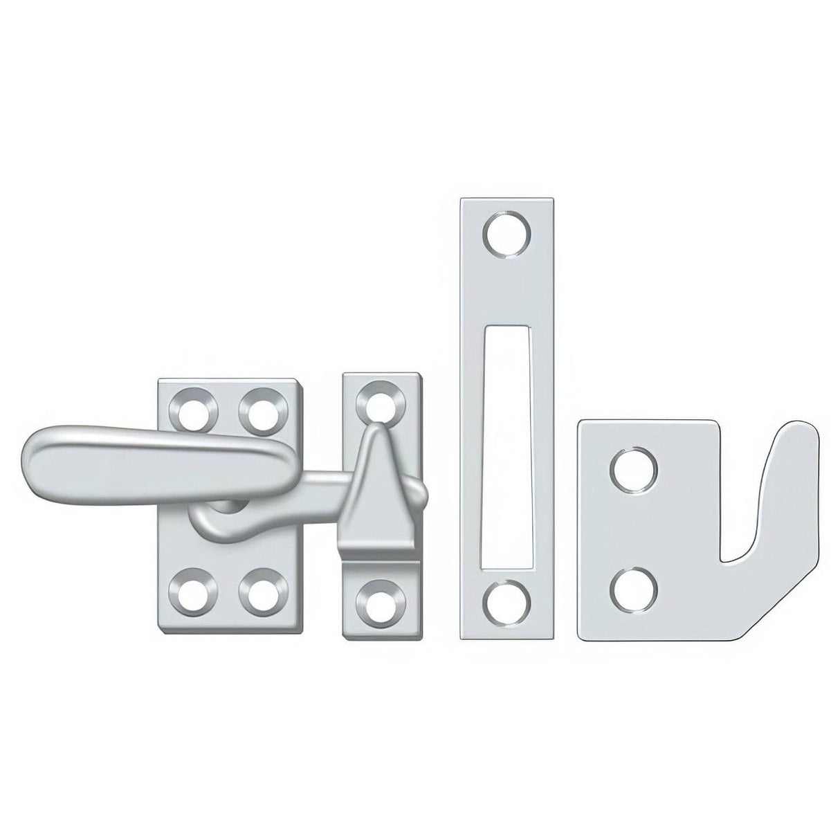 Deltana CF066U26 CF066 Small 4 Piece Window Casement Fastener Chrome
