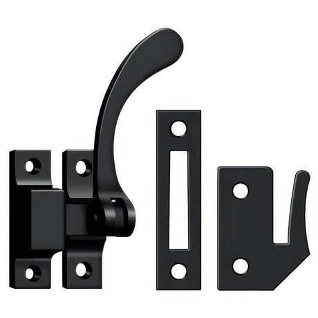 Deltana CF450U19 CF450 4-1/2" Reversible Casement Fastener Window Lock Flat Black