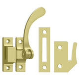 Deltana CF450U3 CF450 4-1/2" Reversible Casement Fastener Window Lock Bright Brass