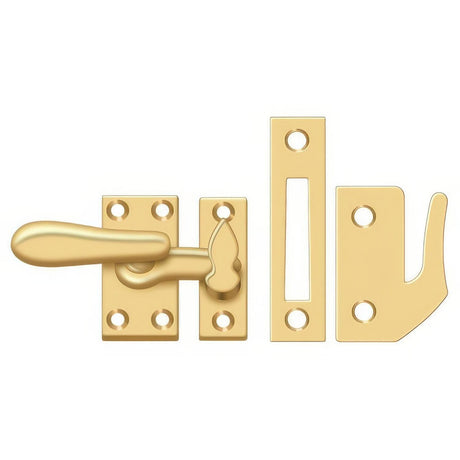 Deltana CF66CR003 CF66 Medium 4 Piece Window Casement Fastener Lifetime Polished Brass