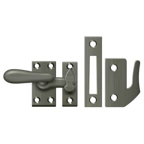 Deltana CF66U15A CF66 Medium 4 Piece Window Casement Fastener Antique Nickel