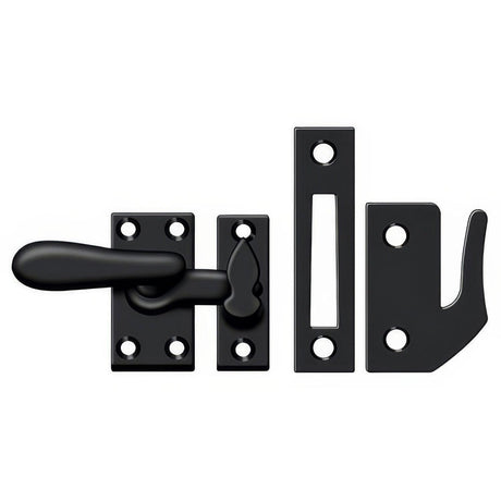 Deltana CF66U19 CF66 Medium 4 Piece Window Casement Fastener Paint Black