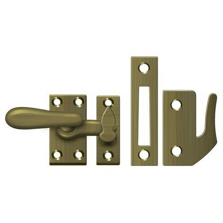 Deltana CF66U5 CF66 Medium 4 Piece Window Casement Fastener Antique Brass