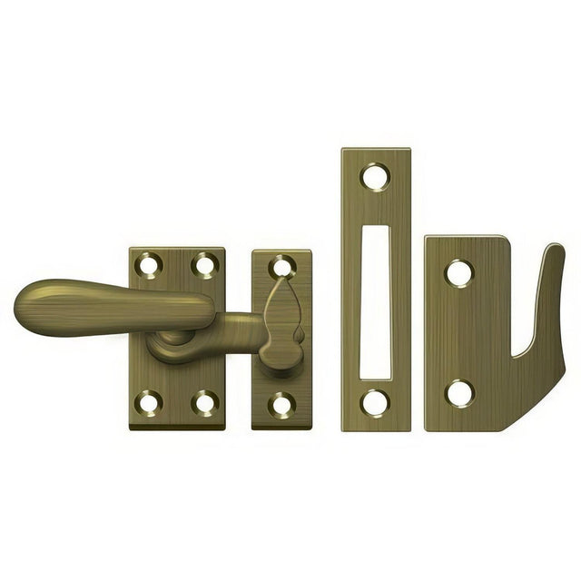 Deltana CF66U5 CF66 Medium 4 Piece Window Casement Fastener Antique Brass