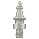 Deltana CHST15 CHST Steeple Tip Hinge Finials Satin Nickel