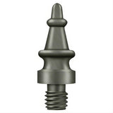 Deltana CHST15A CHST Steeple Tip Hinge Finials Antique Nickel