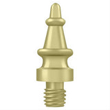 Deltana CHST3 CHST Steeple Tip Hinge Finials Polished Brass