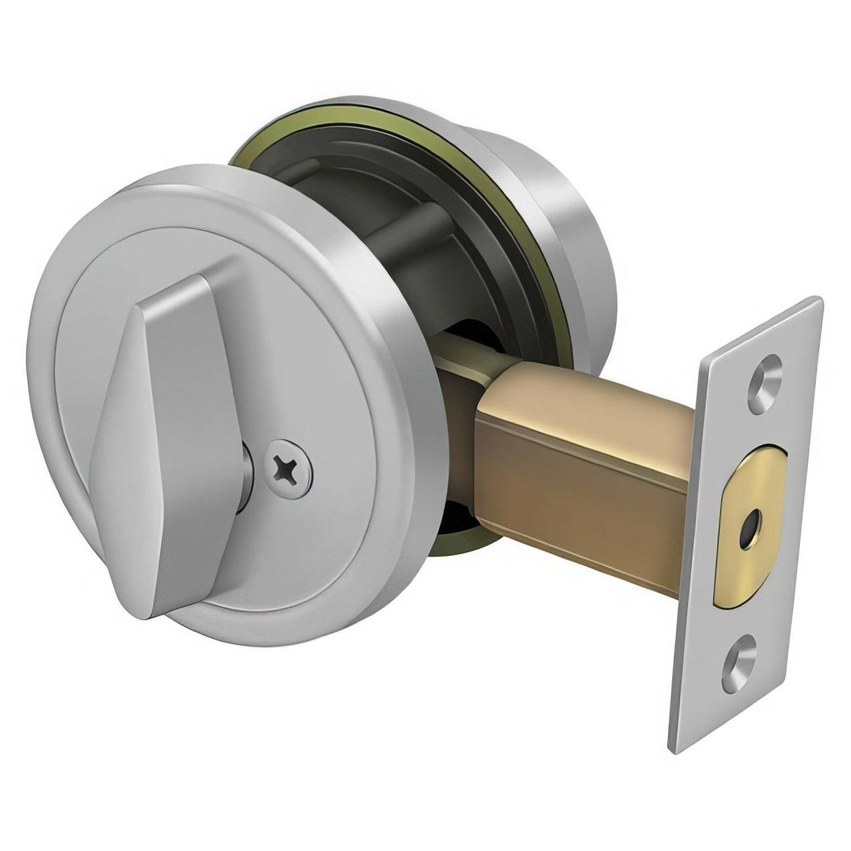 Deltana CL200LA-32D 2-5/8" Grade 2 Commercial Single Cylinder Deadbolt Stainless Steel