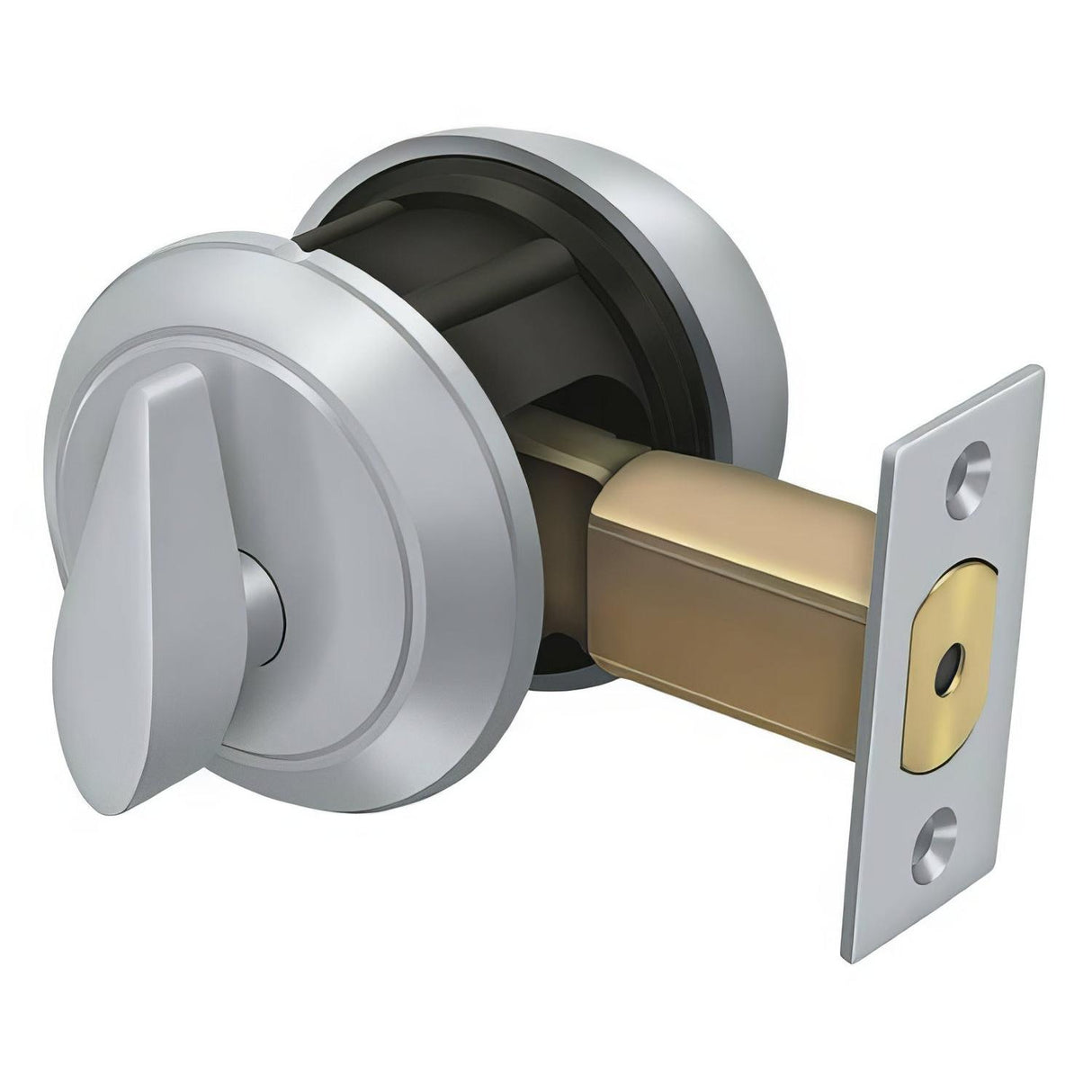 Deltana CL200LM-26D 2-1/2" Grade 1 Commercial Single Cylinder Deadbolt Brushed Chrome