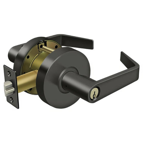 Deltana CL504EVC-10B Clarendon Single Cylinder Grade 2 Storeroom Door Lever Oil Rubbed Bronze