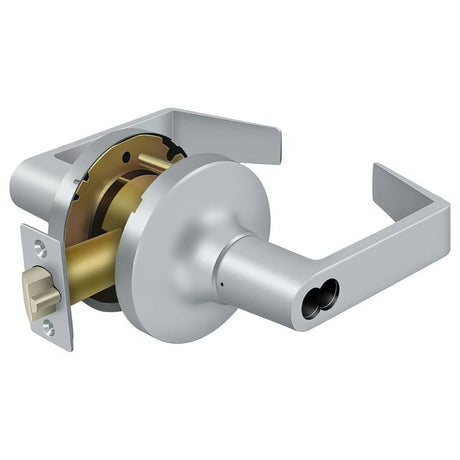 Deltana CL504FRCNC-26D Clarendon Grade 1 Storeroom Door Lever without Cylinder Brushed Chrome