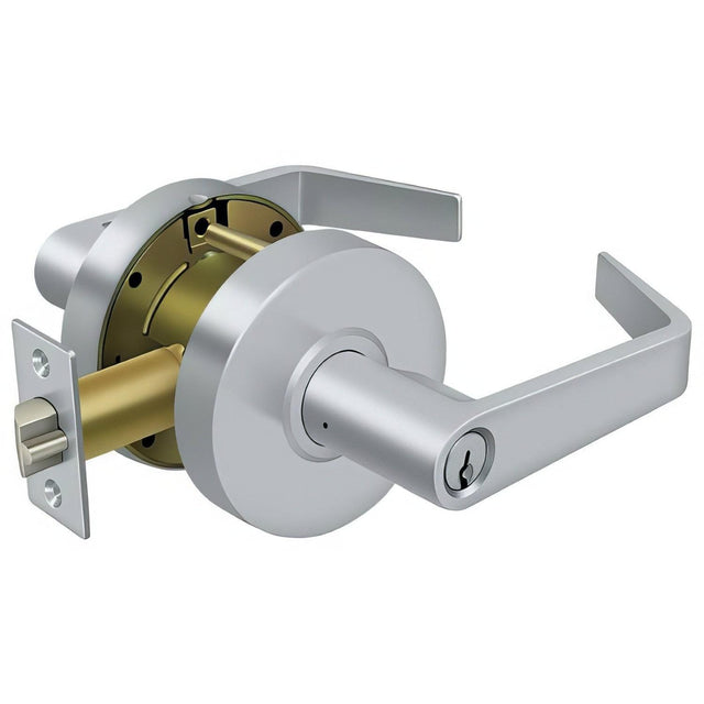 Deltana CL509EVC-26D Clarendon Single Cylinder Grade 2 Classroom Door Lever Brushed Chrome