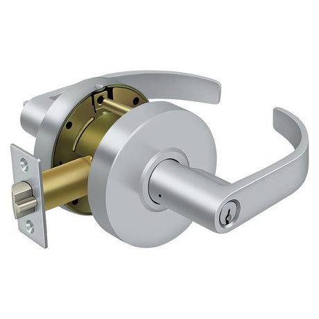 Deltana CL604EVC-26D Modern Single Cylinder Grade 2 Storeroom Door Lever Brushed Chrome