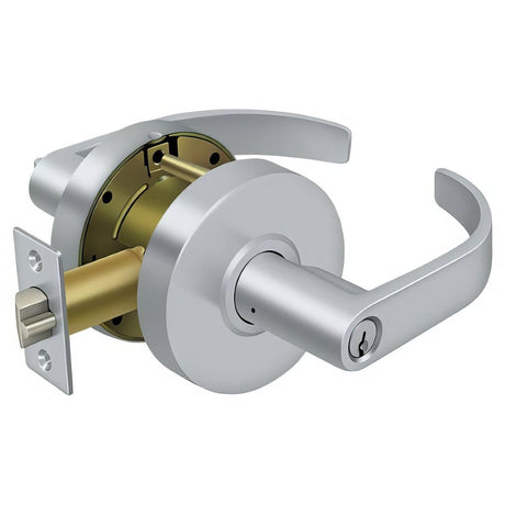 Deltana CL609EVC-26D Modern Single Cylinder Grade 2 Classroom Door Lever Brushed Chrome
