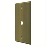 Deltana CPC4764U5 CPC4764 Coaxial Cable Switch Plate Cover Antique Brass