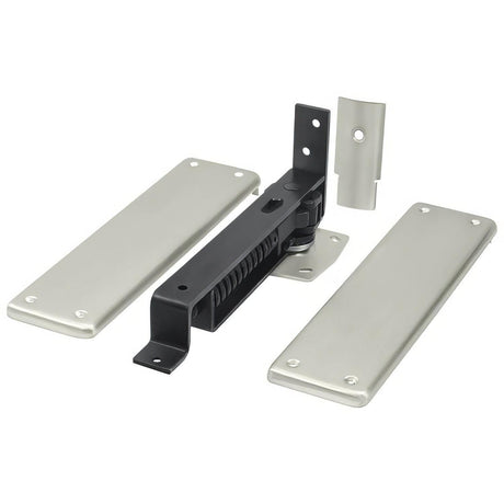 Deltana DASH95U15 DASH95 3.75" x 9.25" Floor Spring Hinge Set Satin Nickel