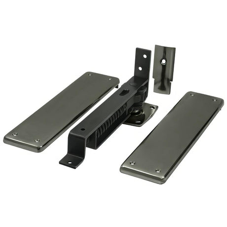 Deltana DASH95U15A DASH95 3.75" x 9.25" Floor Spring Hinge Set Antique Nickel