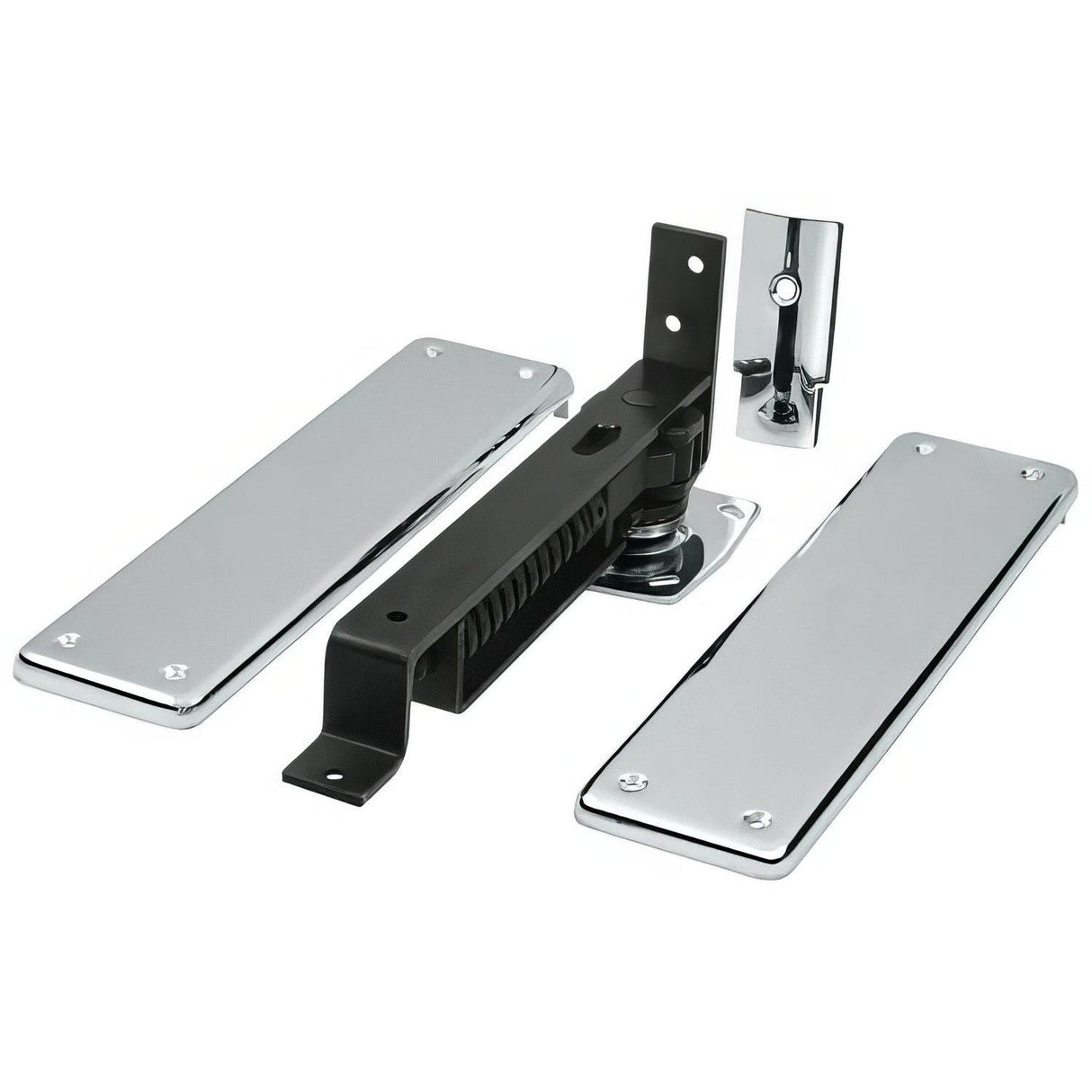 Deltana DASH95U26 DASH95 3.75" x 9.25" Floor Spring Hinge Set Chrome