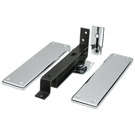 Deltana DASH95U26 DASH95 3.75" x 9.25" Floor Spring Hinge Set Chrome