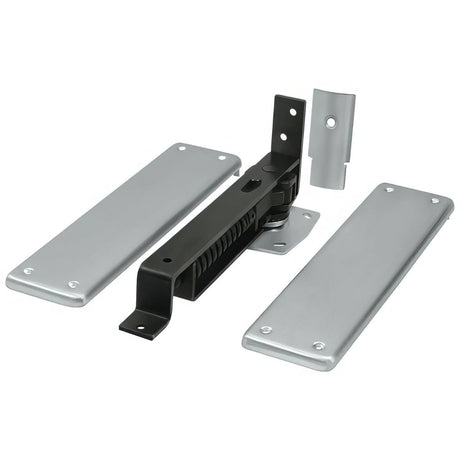 Deltana DASH95U26D DASH95 3.75" x 9.25" Floor Spring Hinge Set Brushed Chrome