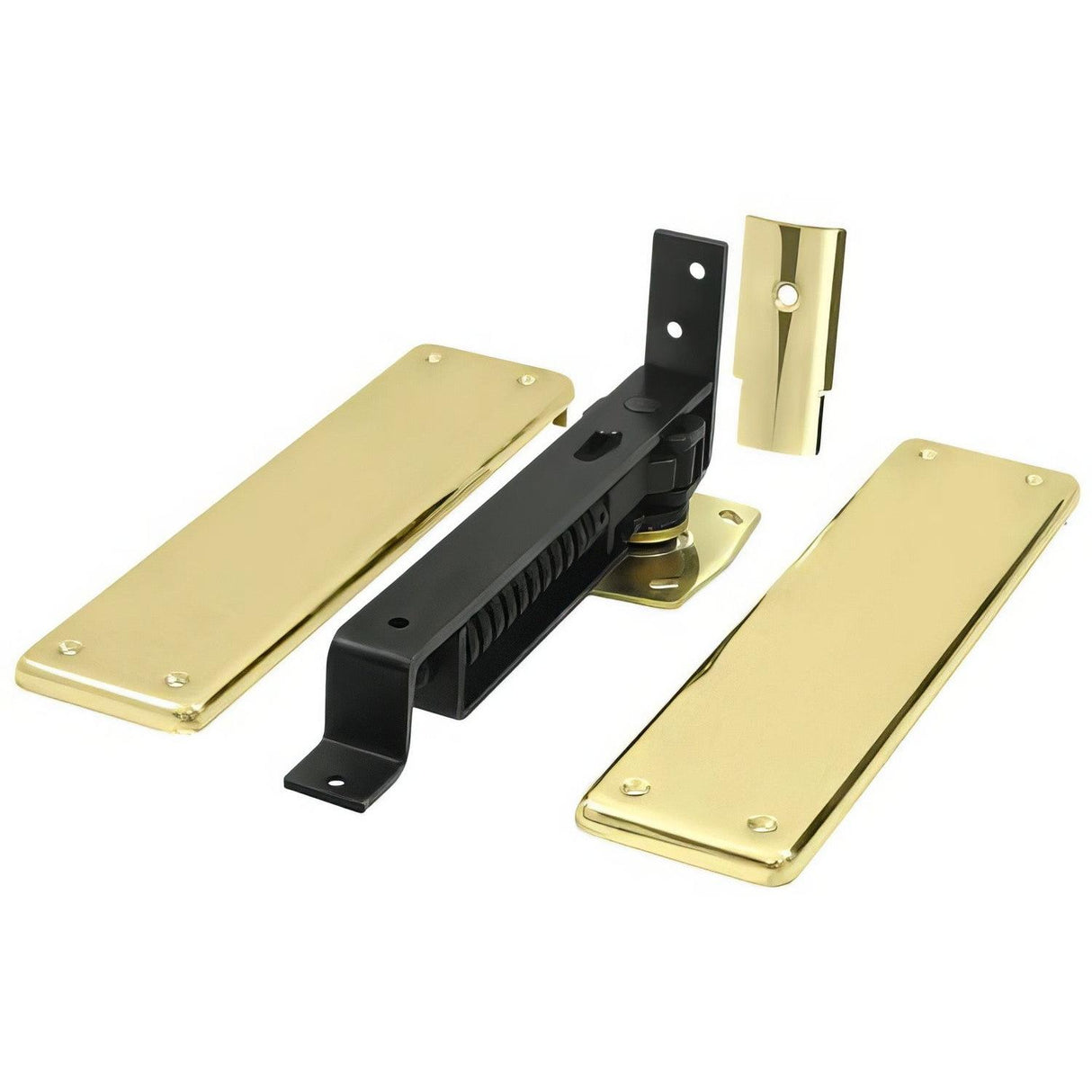 Deltana DASH95U3 DASH95 3.75" x 9.25" Floor Spring Hinge Set Polished Brass
