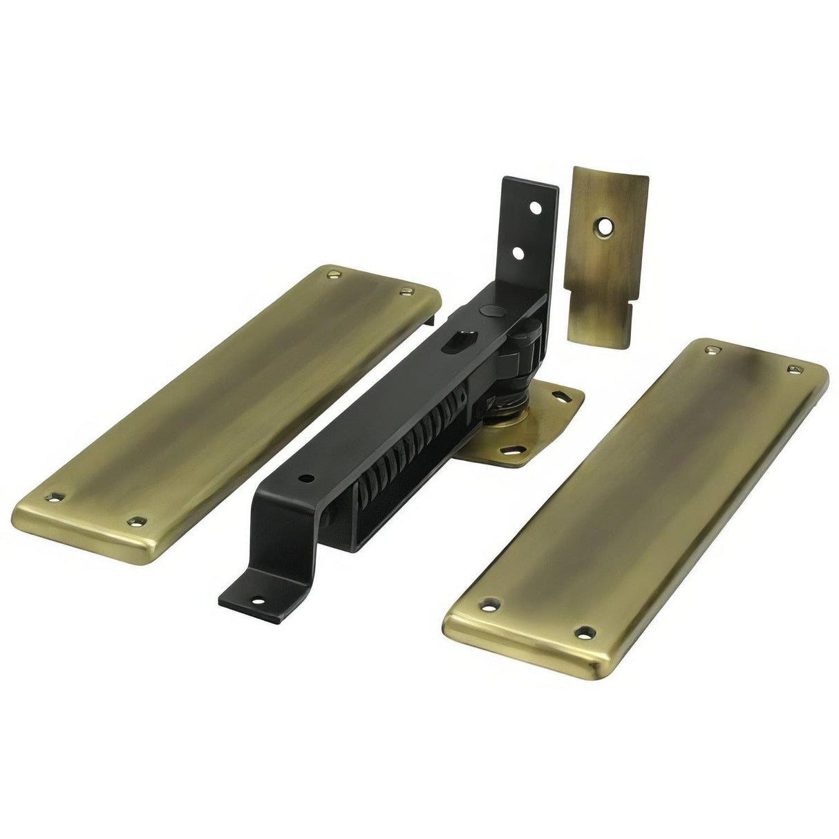 Deltana DASH95U5 DASH95 3.75" x 9.25" Floor Spring Hinge Set Antique Brass