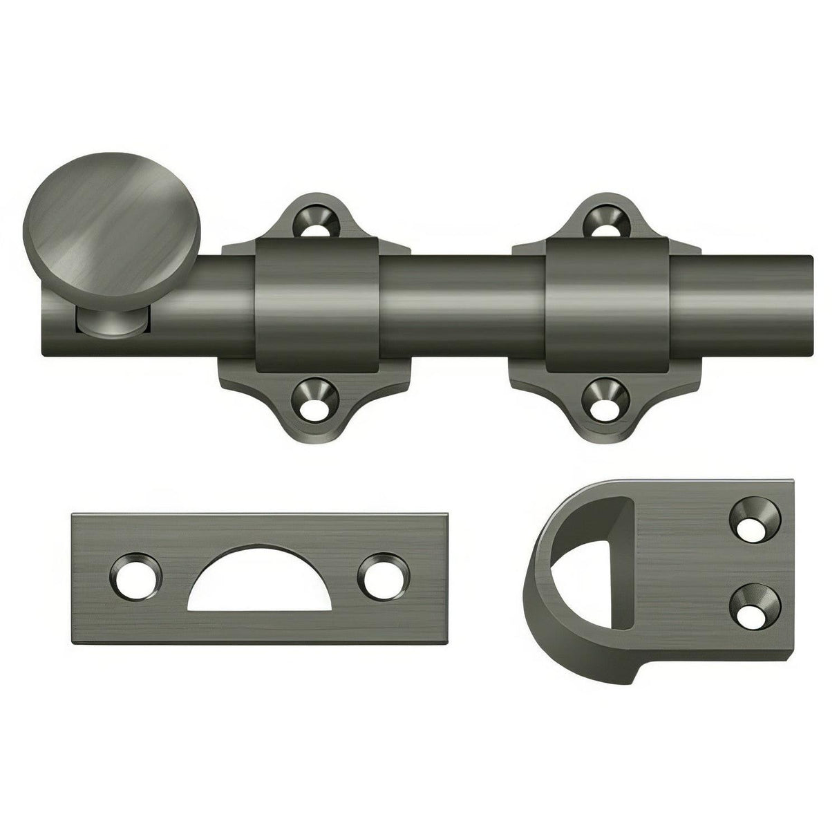 Deltana DDB425U15A DDB425 4" HD Dutch Door Bolt Antique Nickel
