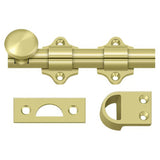 Deltana DDB425U3 DDB425 4" HD Dutch Door Bolt Polished Brass