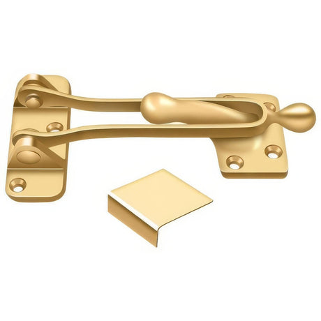 Deltana DG525CR003 DG525 5" Door Guard Latch Lifetime Polished Brass