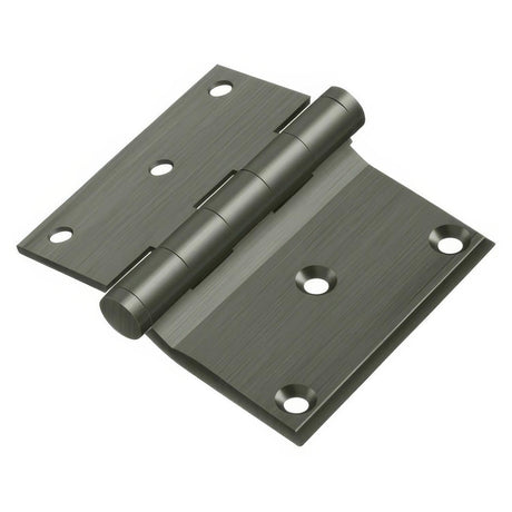 Deltana DHS3035U15A DHS3035 3" x 3-1/2" Square Corner Door Hinge Antique Nickel