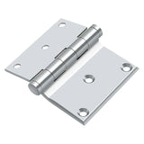 Deltana DHS3035U26 DHS3035 3" x 3-1/2" Square Corner Door Hinge Chrome