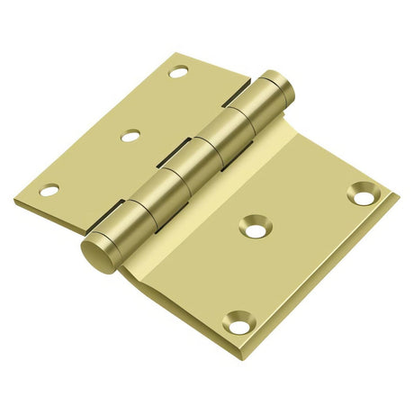 Deltana DHS3035U3 DHS3035 3" x 3-1/2" Square Corner Door Hinge Polished Brass