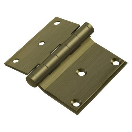 Deltana DHS3035U5 DHS3035 3" x 3-1/2" Square Corner Door Hinge Antique Brass