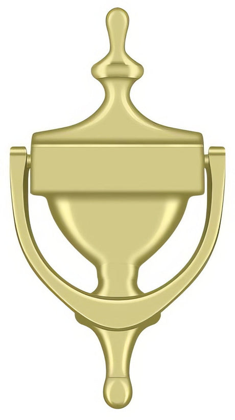 Deltana DK7356U3 polished brass door knocker