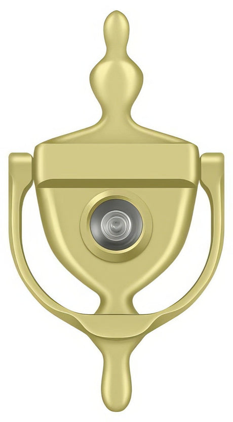 Deltana DKV630U3 polished brass door knocker