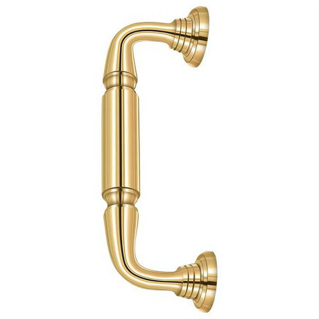 Deltana DP2576CR003 DP2576 8" Door Pull with Rosette Lifetime Polished Brass