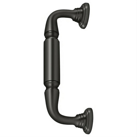 Deltana DP2576U10B DP2576 8" Door Pull with Rosette Oil Rubbed Bronze