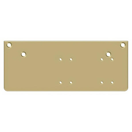 Deltana DP4041P-GOLD 13" x 5" Drop Plate for Door Closer with Parallel Arm Installation