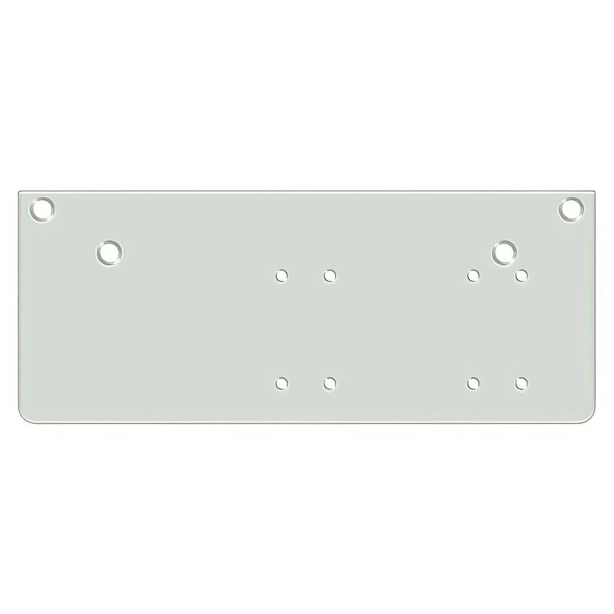 Deltana DP4041P-WHITE 13" x 5" Drop Plate for Door Closer with Parallel Arm Installation