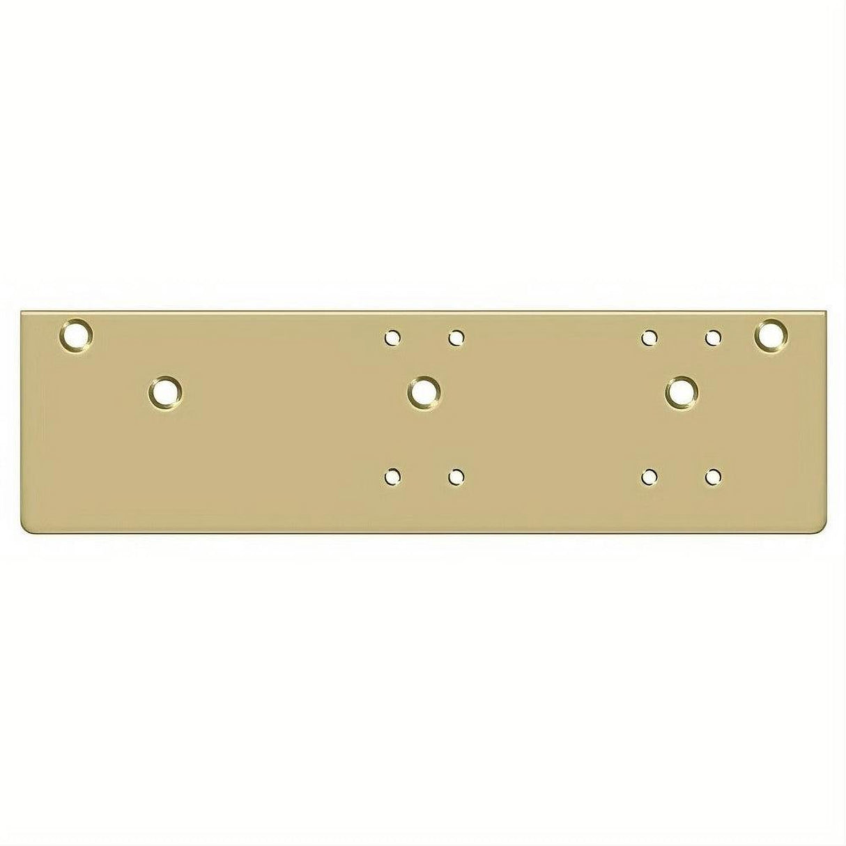 Deltana DP4041S-GOLD 13" x 3-5/8" Drop Plate for Door Closer with Standard Arm Installation