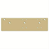 Deltana DP4041S-GOLD 13" x 3-5/8" Drop Plate for Door Closer with Standard Arm Installation