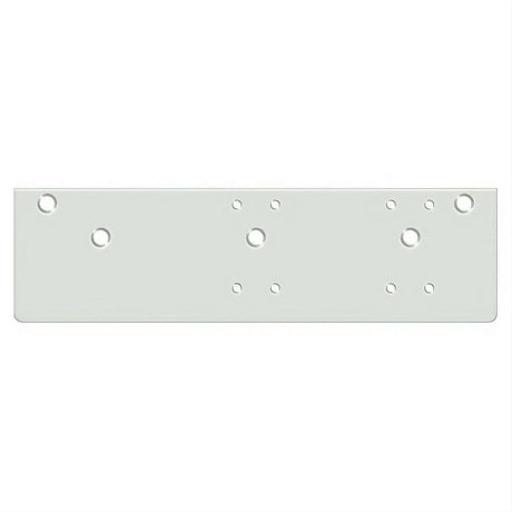 Deltana DP4041S-WHITE 13" x 3-5/8" Drop Plate for Door Closer with Standard Arm Installation