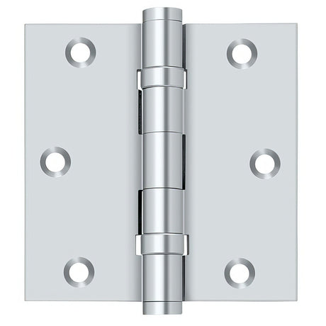 Deltana DSB35B26 DSB35B 3-1/2" x 3-1/2" Square Corner Ball Bearing Door Hinge Polished Chrome