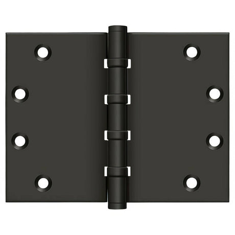 Deltana DSB4560BB10B 4-1/2" x 6" Square Corner Ball Bearing Door Hinge