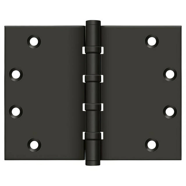 Deltana DSB4560BB10B 4-1/2" x 6" Square Corner Ball Bearing Door Hinge