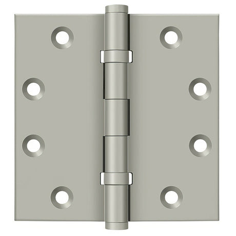 Deltana DSB45B15 DSB45B 4-1/2" x 4-1/2" Square Corner Ball Bearing Door Hinge Satin Nickel