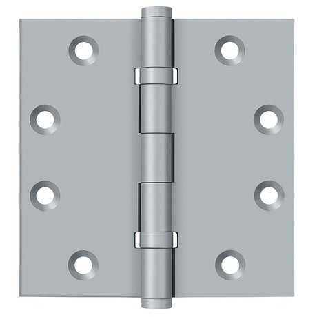 Deltana DSB45B26D DSB45B 4-1/2" x 4-1/2" Square Corner Ball Bearing Door Hinge Satin Chrome
