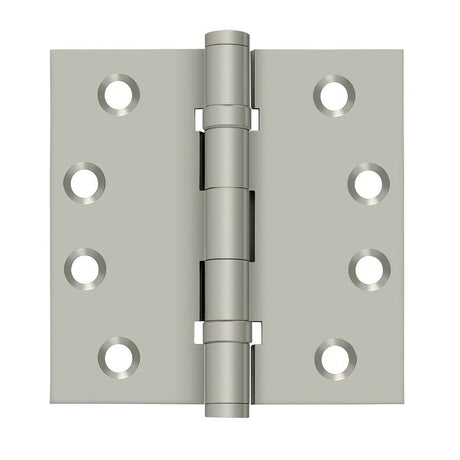 Deltana DSB4B15 DSB4B 4" x 4" Square Corner Ball Bearing Door Hinge Satin Nickel