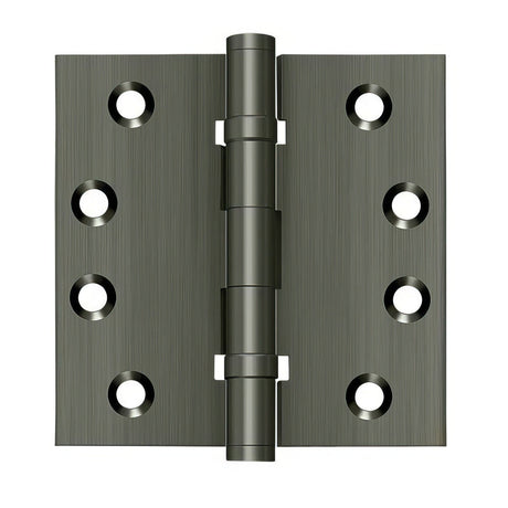 Deltana DSB4B15A DSB4B 4" x 4" Square Corner Ball Bearing Door Hinge Antique Nickel